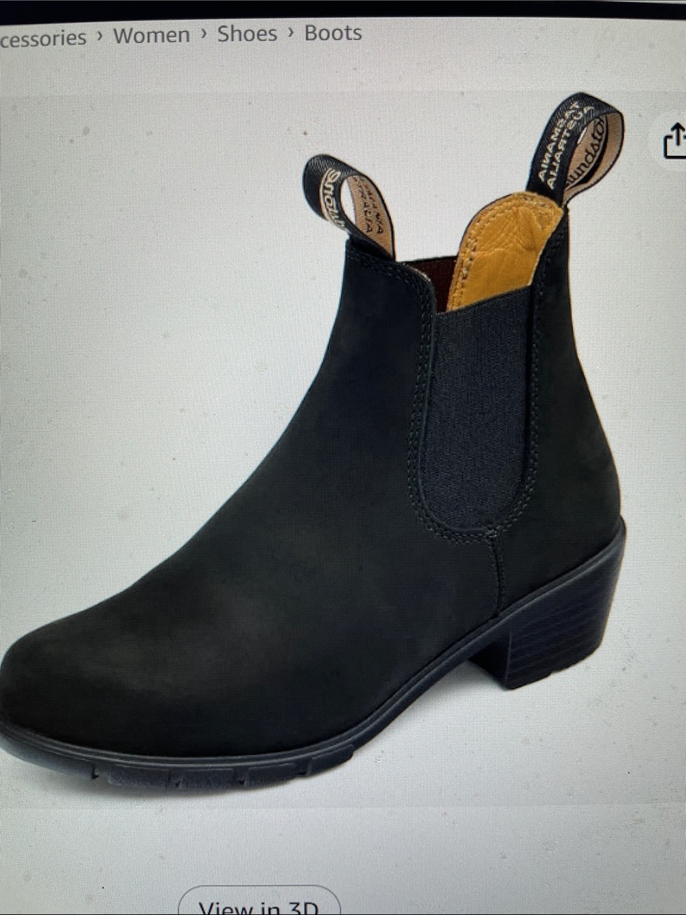 Blundstone 1960 short heeled suede leather boots with pull tabs-like new